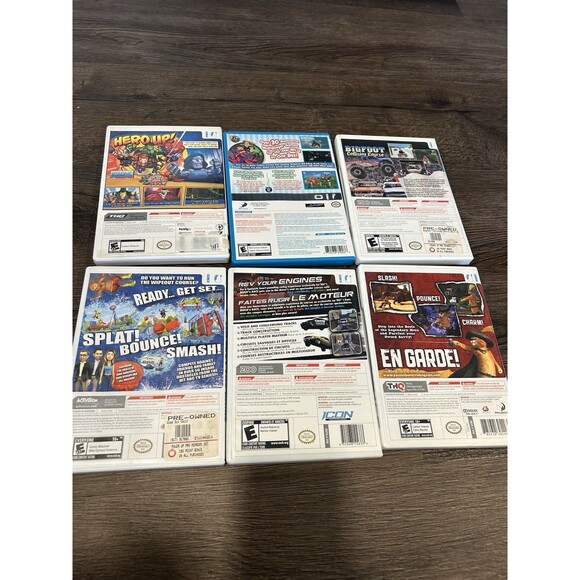 Nintendo Wii U Game Lot, Puss N Boots,  Wipeout, Marvel, BuildNRace, Collision - Picture 2 of 2